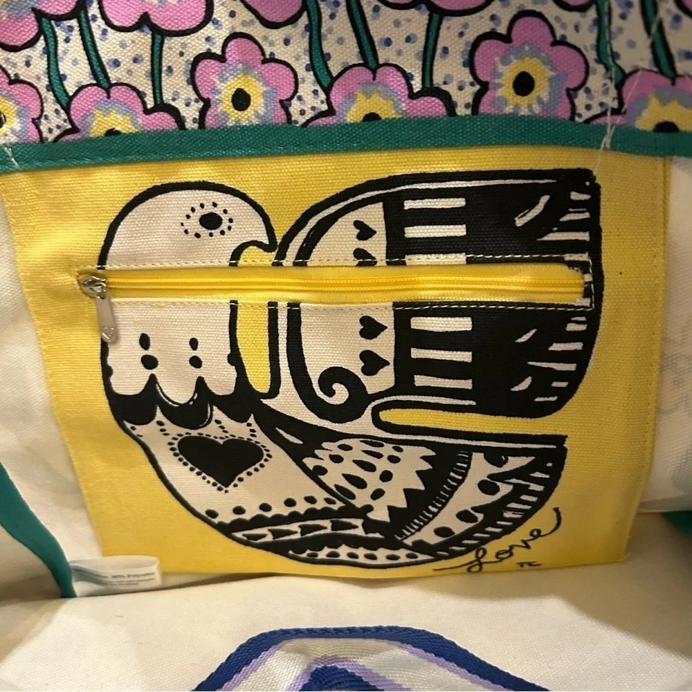 Brighton you warm my heart bee canvas tote bag